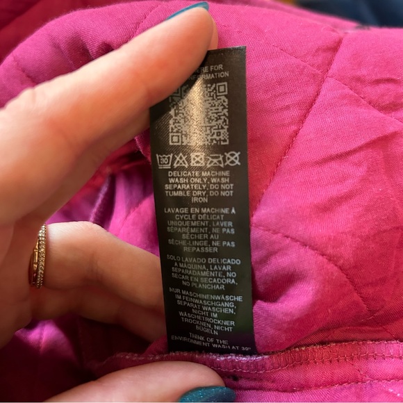 Asos Quilted Raspberry Polka Dot Babydoll Dress, US 4 - Picture 13 of 13